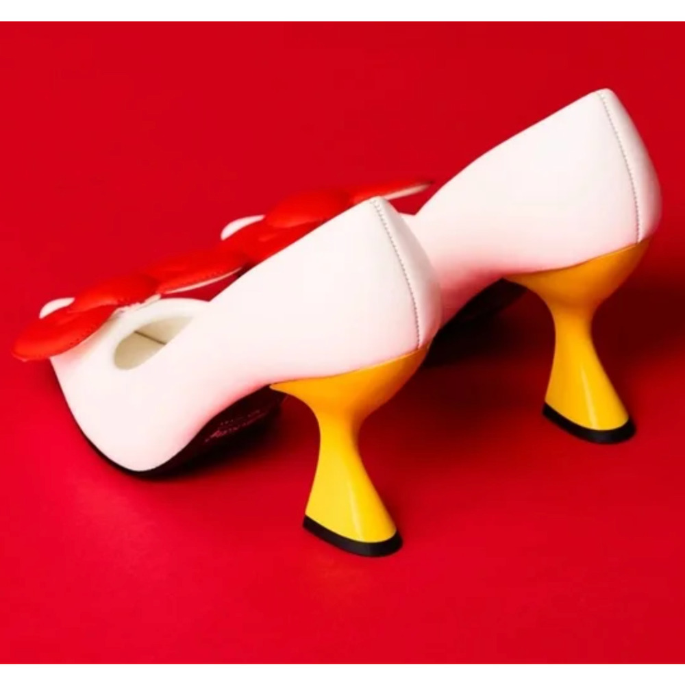 HELLO KITTY X KATY PERRY COLLECTIONS SANRIO BOW HEEL PUMPS HIGH HEELS SHOES 7.5 - Picture 8 of 15